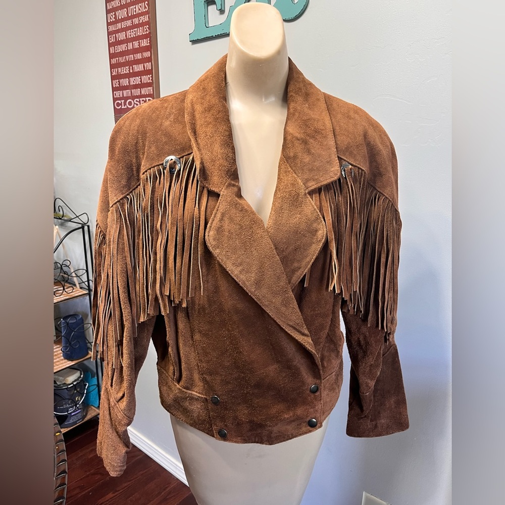VINTAGE “YEARBOOK” 100% leather jacket.